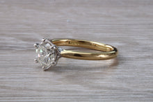 Load image into Gallery viewer, One Carat Certified Diamond set Gold and Platinum Solitaire