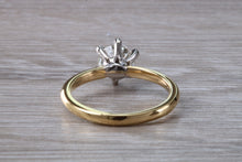 Load image into Gallery viewer, One Carat Certified Diamond set Gold and Platinum Solitaire