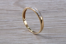 Load image into Gallery viewer, 9ct Yellow Gold C Z set Simple and Dainty Eternity Ring