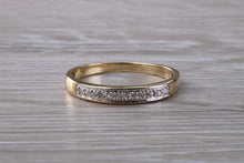 Load image into Gallery viewer, 9ct Yellow Gold C Z set Simple and Dainty Eternity Ring