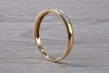 Load image into Gallery viewer, 9ct Yellow Gold C Z set Simple and Dainty Eternity Ring