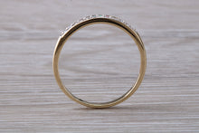 Load image into Gallery viewer, 9ct Yellow Gold C Z set Simple and Dainty Eternity Ring