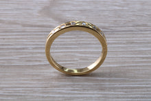 Load image into Gallery viewer, Round cut Diamond set 18ct Gold Band