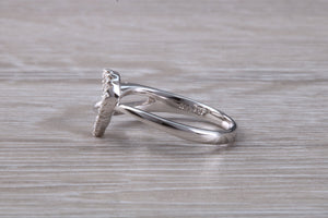 Love Heart Diamond set 18ct White Gold Ring