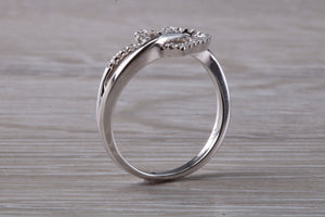 Love Heart Diamond set 18ct White Gold Ring