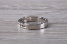 Load image into Gallery viewer, Traditional Round cut Diamond set White Gold Band