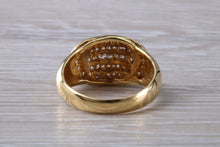 Load image into Gallery viewer, Beautiful 5 row Diamond set 18ct Yellow Gold Ring