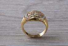 Load image into Gallery viewer, Beautiful 5 row Diamond set 18ct Yellow Gold Ring