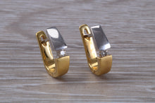 Load image into Gallery viewer, Simply Beautiful Diamond set 18ct Yellow and White Gold Earrings