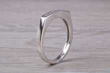Load image into Gallery viewer, Slim Baguette cut Diamond set 18ct White Gold Eternity Ring