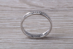 Full Circle Diamond set 18ct White Gold Eternity Ring