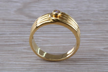 Load image into Gallery viewer, 8 mm Wide Diamond set 18ct Yellow Gold Ring