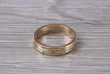 Load image into Gallery viewer, Beautiful Diamonds set 18ct Yellow Gold, 18ct Rose Gold and Platinum Band