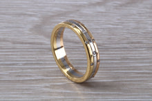 Load image into Gallery viewer, Beautiful Diamonds set 18ct Yellow Gold, 18ct Rose Gold and Platinum Band