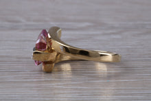 Load image into Gallery viewer, Pink Topaz and Diamond set Yellow Gold Ring