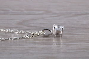Diamond White C Z set Silver Necklace