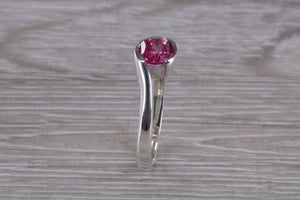 Silver Ring set with Natural Pink Topaz. November birthstone,Sagittarius Zodiac Gemstone.Perfect birthday or Anniversary Gift.