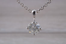 Load image into Gallery viewer, One carat Solitaire Necklace and One carat Studs set with top grade Moissanite Diamonds