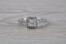 Load image into Gallery viewer, One carat Diamond set Platinum Bridal Rings