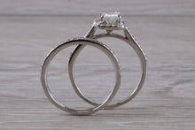 Load image into Gallery viewer, One carat Diamond set Platinum Bridal Rings