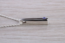 Load image into Gallery viewer, Natural Tanzanite set Silver Necklace