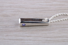 Load image into Gallery viewer, Natural Tanzanite set Silver Necklace