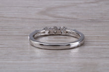 Load image into Gallery viewer, Round and Baguette cut Diamond set 18ct White Gold Eternity Ring