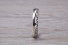 Load image into Gallery viewer, Chunky 4 mm Wide Full Circle set Diamond Band