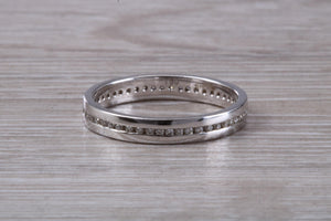 Full Circle Diamond set 18ct White Gold Eternity Ring