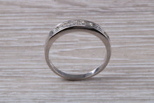 Load image into Gallery viewer, Traditional Princess cut Diamond set 18ct White Gold Eternity Ring