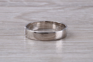 4 mm Wide Diamond Set White Gold Wedding Ring