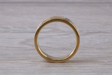 Load image into Gallery viewer, 6 mm wide Diamond set 18ct Gold Band