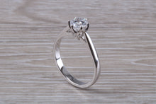 Load image into Gallery viewer, Tulip Flower Solitaire, Certified Round cut Diamond