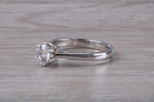 Load image into Gallery viewer, Tulip Flower Solitaire, Certified Round cut Diamond