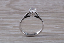 Load image into Gallery viewer, Tulip Flower Solitaire, Certified Round cut Diamond