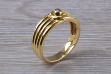 Load image into Gallery viewer, 8 mm Wide Diamond set 18ct Yellow Gold Ring