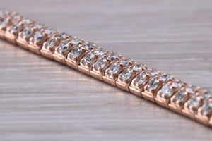 Three carats very unusual Rose Gold Diamond set Bracelet