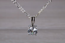 Load image into Gallery viewer, Diamond White C Z set Silver Necklace
