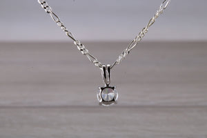 Diamond White C Z set Silver Necklace