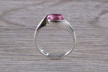 Load image into Gallery viewer, Silver Ring set with Natural Pink Topaz. November birthstone,Sagittarius Zodiac Gemstone.Perfect birthday or Anniversary Gift.