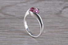 Load image into Gallery viewer, Silver Ring set with Natural Pink Topaz. November birthstone,Sagittarius Zodiac Gemstone.Perfect birthday or Anniversary Gift.