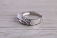 Load image into Gallery viewer, White Gold Pink Topaz and Diamond set Ring