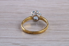 Load image into Gallery viewer, 1.50 carat Aquamarine Solitaire set in Yellow Gold and Platinum