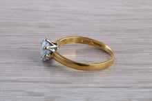 Load image into Gallery viewer, 1.50 carat Aquamarine Solitaire set in Yellow Gold and Platinum