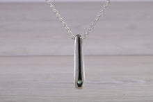 Load image into Gallery viewer, Natural Emerald set Silver Necklace