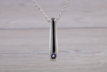 Load image into Gallery viewer, Natural Tanzanite set Silver Necklace