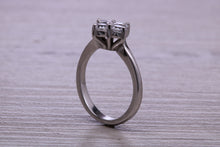 Load image into Gallery viewer, Moissanite Diamond Cluster set Platinum Ring