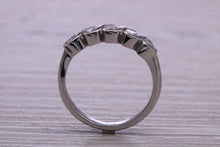 Load image into Gallery viewer, One carat Moissanite Diamond set Platinum Eternity Ring