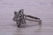 Load image into Gallery viewer, Two carat Seven Stone Moissanite Diamond Cluster Ring