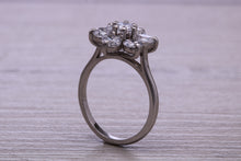 Load image into Gallery viewer, Two carat Seven Stone Moissanite Diamond Cluster Ring